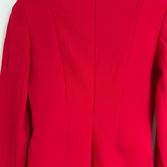 Vintage 80’s Kathryn Dianos dress red bodycon zebra fur buttons party cocktail - Picture 7 of 8